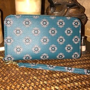 Teal Wristlet Wallet